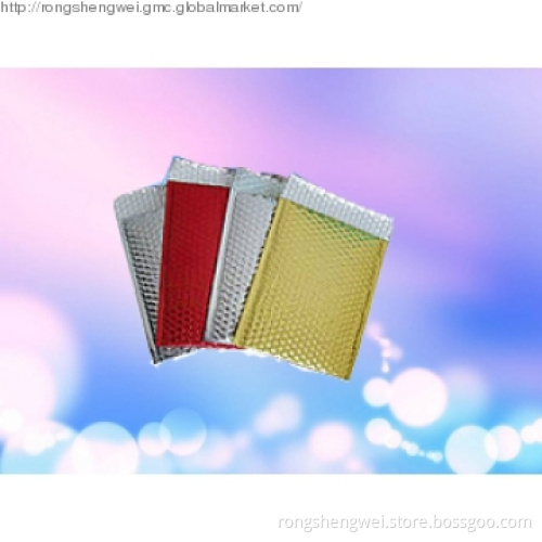 Colorful Metallic Bubble Envelope